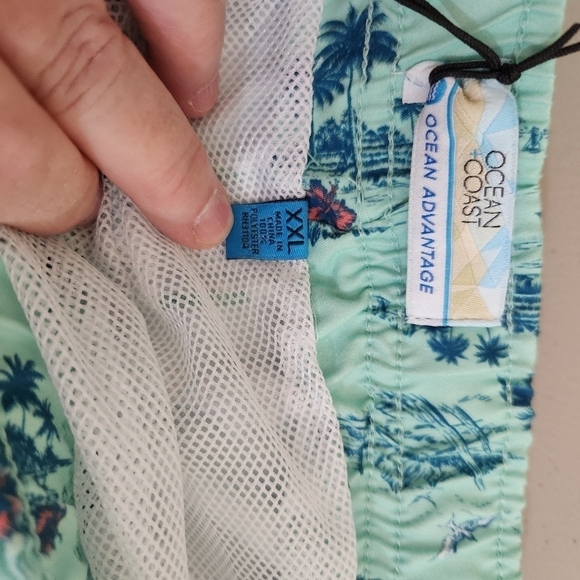 NWT Ocean Coast Swim Trunks, sz XXL - Picture 4 of 7